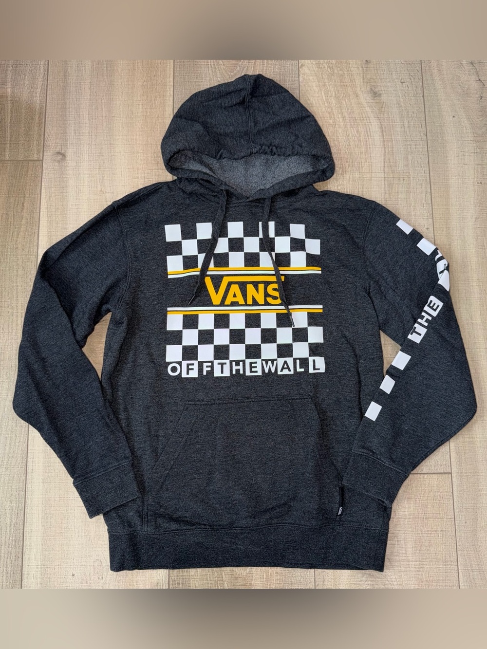 Vans Checkered Pullover Hoodie Mens Size Small